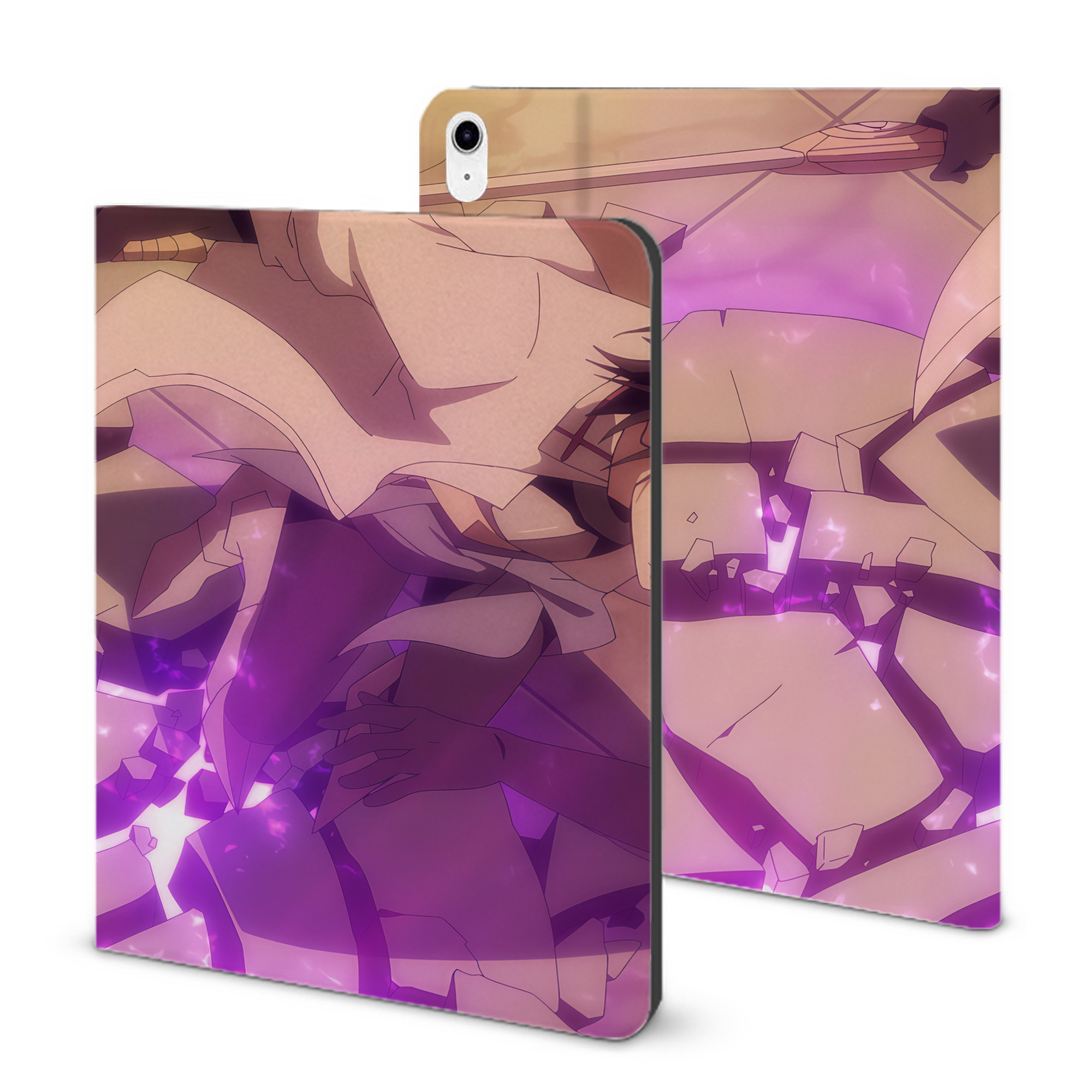 （画像用） 転スラ Regarding Reincarnated to Slime IPad ケース ブック型 PUレザー TPU 耐衝撃 軽量 薄型 ペン収納なし 全面保護 IPad 各モデル対応